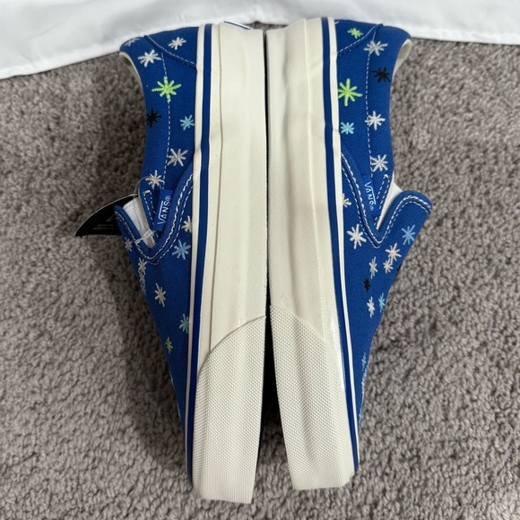 NEW Vans Blue KiraKira Slip On Glow in Dark, AOI Better Gift Shop Collab M6 W7.5 - Picture 9 of 12